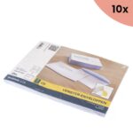 10x Envelop Raadhuis 162x229 C5 VR dienst plakstrip wit 80gr 25 stuks