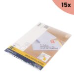 15x Akte envelop Raadhuis 162x229mm C5 wit plakstrip krimp a 10 stuks .