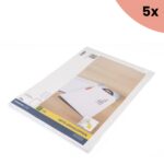 5x Envelop Raadhuis 229x324 C4 akte plakstrip wit 120gr 25 stuks