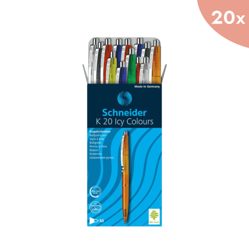 25x Balpen Schneider K20 "Icy Colours" assorti