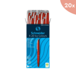 25x Balpen Schneider K20 "Icy Colours" rood