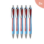 5x Balpen Schneider Slider Rave XB 1,4mm blauw-rood
