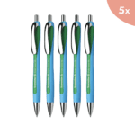 5x Balpen Schneider Slider Rave XB 1,4mm blauw-groen
