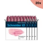 20x Inktpatronen Schneider pastel Roze doos 6st.