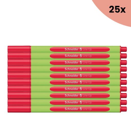 25x Fineliner Schneider Line-Up 0,4mm romantic red