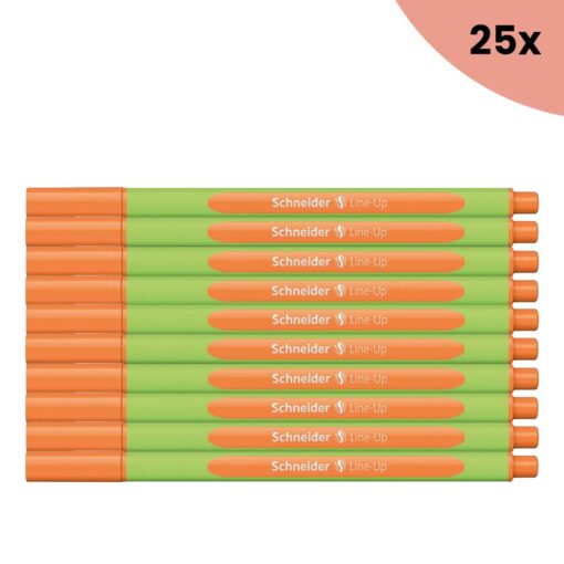 25x Fineliner Schneider Line-Up 0,4mm tango-orange