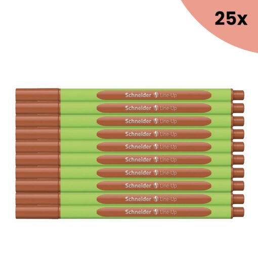 25x Fineliner Schneider Line-Up 0,4mm mahogany-brown