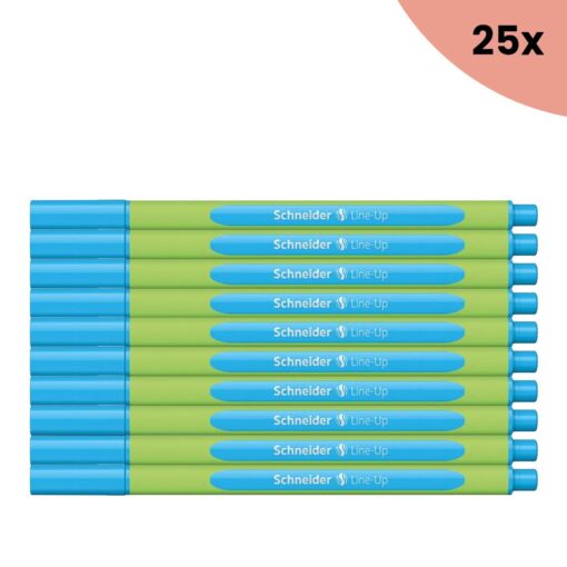 25x Fineliner Schneider Line-Up 0,4mm mineral-blue