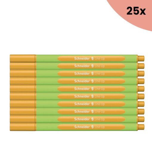 25x Fineliner Schneider Line-Up 0,4mm vulcan-yellow