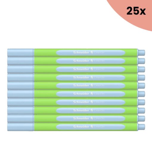 25x Fineliner Schneider Line-Up Pastel 0,4mm blauw