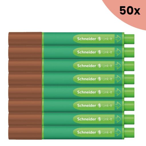 50x Viltstift Schneider Link-It 1,0mm mahogany-brown