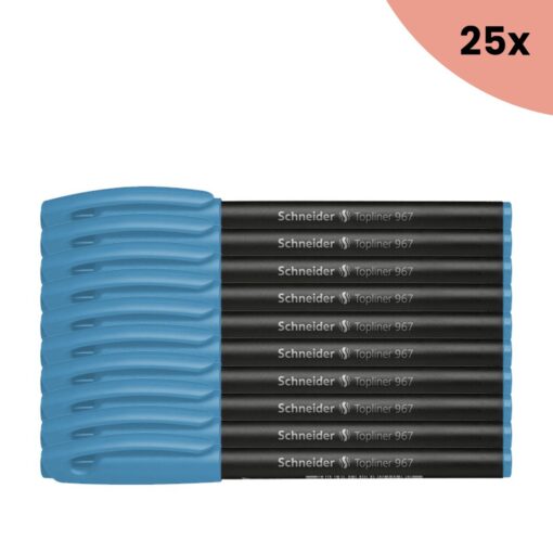 25x Fineliner Schneider Topliner 967 0,4mm turquoise