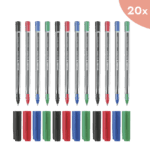 20x Balpen Schneider Tops 505 M blister a 4 stuks assorti