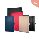 5x Sigel Notitieboek Conceptum Pure A4 donkergrijs gelinieerd softcover
