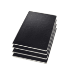 4x Sigel Schrijfblok Conceptum A4 zwart 5mm ruit softcover. 120 pagina's 80 grams chamoiskleurig papier