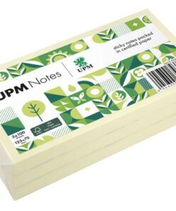 UPM notes 125x75 pastel geel pak 3x 100 vel