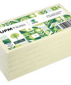 UPM notes 125x75 pastel geel pak 6x 100 vel