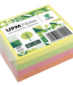 UPM notes 75x75 assorti kleuren blok 400 vel