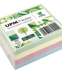 UPM notes 75x75 assorti pastel kleuren blok 400 vel