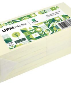 UPM notes 75x75 pastel geel pak 12x 100 vel