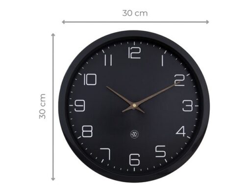 Wandklok nXt ECO 30cm zwart