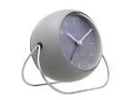 Wekker NeXtime Bubble alarm clock 11x8cm grijs metaal
