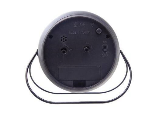 Wekker NeXtime Bubble alarm clock 11x8cm zwart metaal
