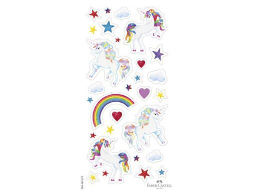 Faber Castell Kleurpotlood Faber-Castell Grip Unicorn 10 colour grip + 3  sparkle pastel kleurpotloden inclusief unicorn stickers