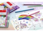 Kleurpotlood Faber-Castell Unicorn zeskantig 10 stuks       Kleuren+3 pastel kleuren in karton etui