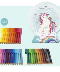 Faber Castell Viltstift Faber-Castell Connector Snow globe Unicorn 33     stuks assorti