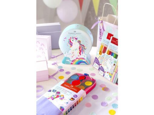 Faber Castell Viltstift Faber-Castell Connector Snow globe Unicorn 33     stuks assorti