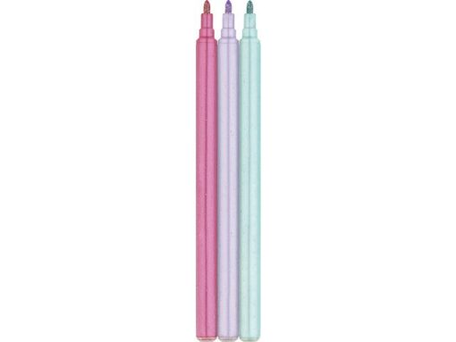 Viltstiften Faber-Castell Unicorn 10x standaard kleuren +   3x pastel kleuren incl. unicorn stickers in  karton etui