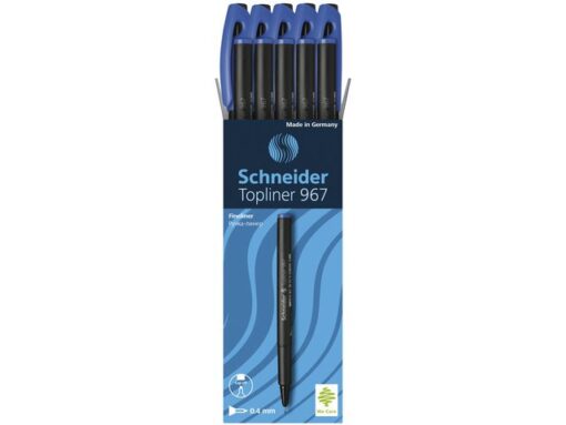 @Fineliner Schneider Topliner 967 0,4mm blauw doos 10 stuks