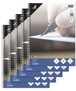 Kangaro KTC @Spiraalblok Kangaro A4 lijn  60grs 100 blad krimp a 5 stuks                              met zijspiraal