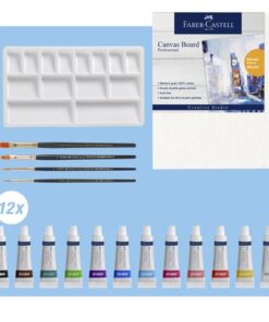 4 synthetische penselen