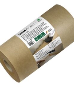 50g/m op rol. Lijm op waterbasis. Hecht op vloeren