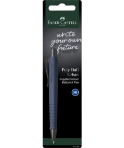 standaard XB vulling (extra breed) met drukknopmechanisme. Balpen met clip. Deze pen wordt op blister geleverd in een assorti van kleuren: Steengrijs
