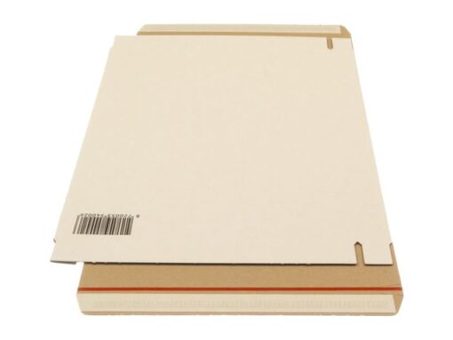 Brievenbusdoos Raadhuis A4+ 350x250x28mm wit 650grs duplex  krimp a 5 stuks