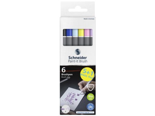 Brushpen Schneider Paint-it 070 5+1 ass. V01 kartonetui