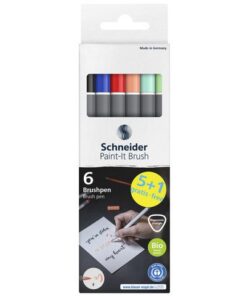 Brushpen Schneider Paint-it 070 5+1 ass. V02 kartonetui
