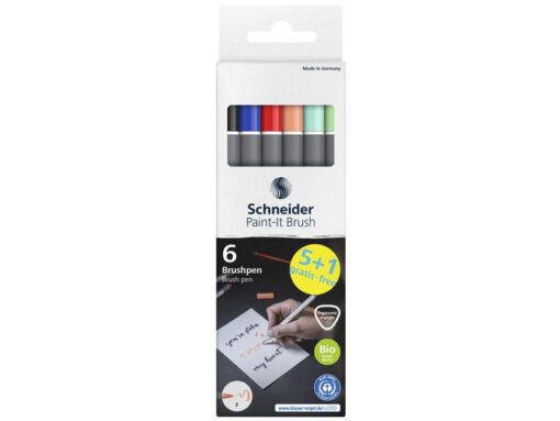 Brushpen Schneider Paint-it 070 5+1 ass. V02 kartonetui