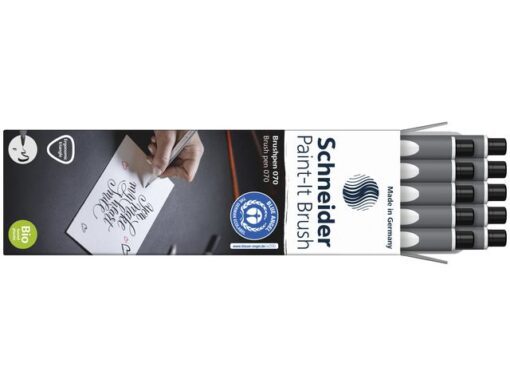 Brushpen Schneider Paint-it 070 zwart