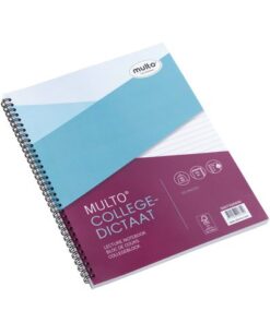 Collegeblok Multo A4 23r lijn 80 grams 80 vel