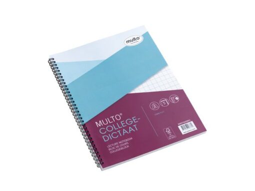 Collegeblok Multo A4 23r ruit 10mm 80 grams 80 vel