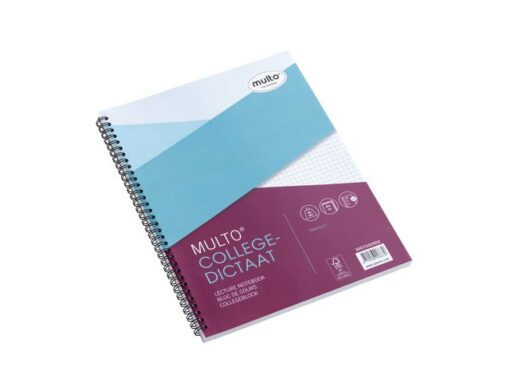 Collegeblok Multo A4 23r ruit 5mm 80 grams 80 vel