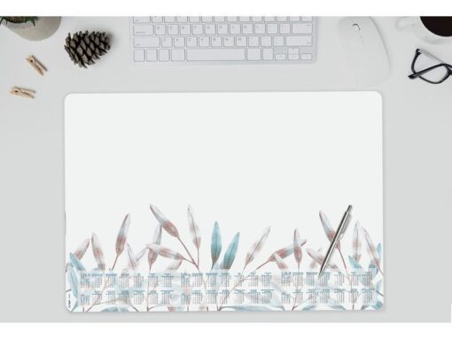 Designonderlegger Sigel Frosted Leaves 25/26/27 met         afgeronde hoeken A2 30 vel