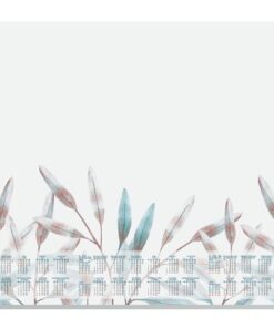 Designonderlegger Sigel Frosted Leaves 25/26/27 met         afgeronde hoeken A2 30 vel