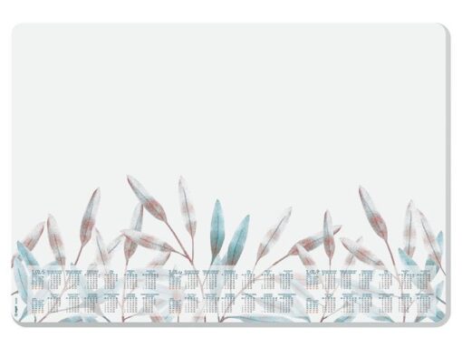 Designonderlegger Sigel Frosted Leaves 25/26/27 met         afgeronde hoeken A2 30 vel