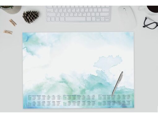 Designonderlegger Sigel Water color Sea 25/26/27 met        afgeronde hoeken A2 30 vel