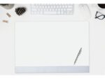 Designonderlegger Sigel blanco met kunststof rand A2 30 vel